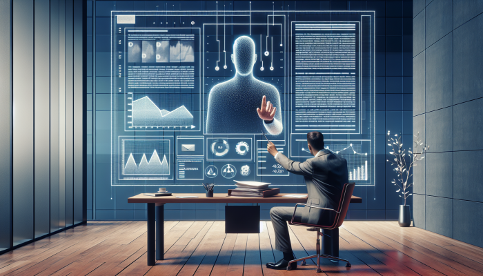 Person signing IVA contract at desk with advisor, modern office with financial charts.