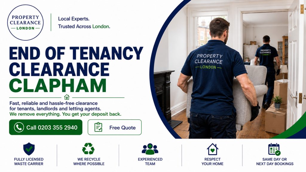 End of Tenancy Clearance Services in Clapham: Swift Solutions
